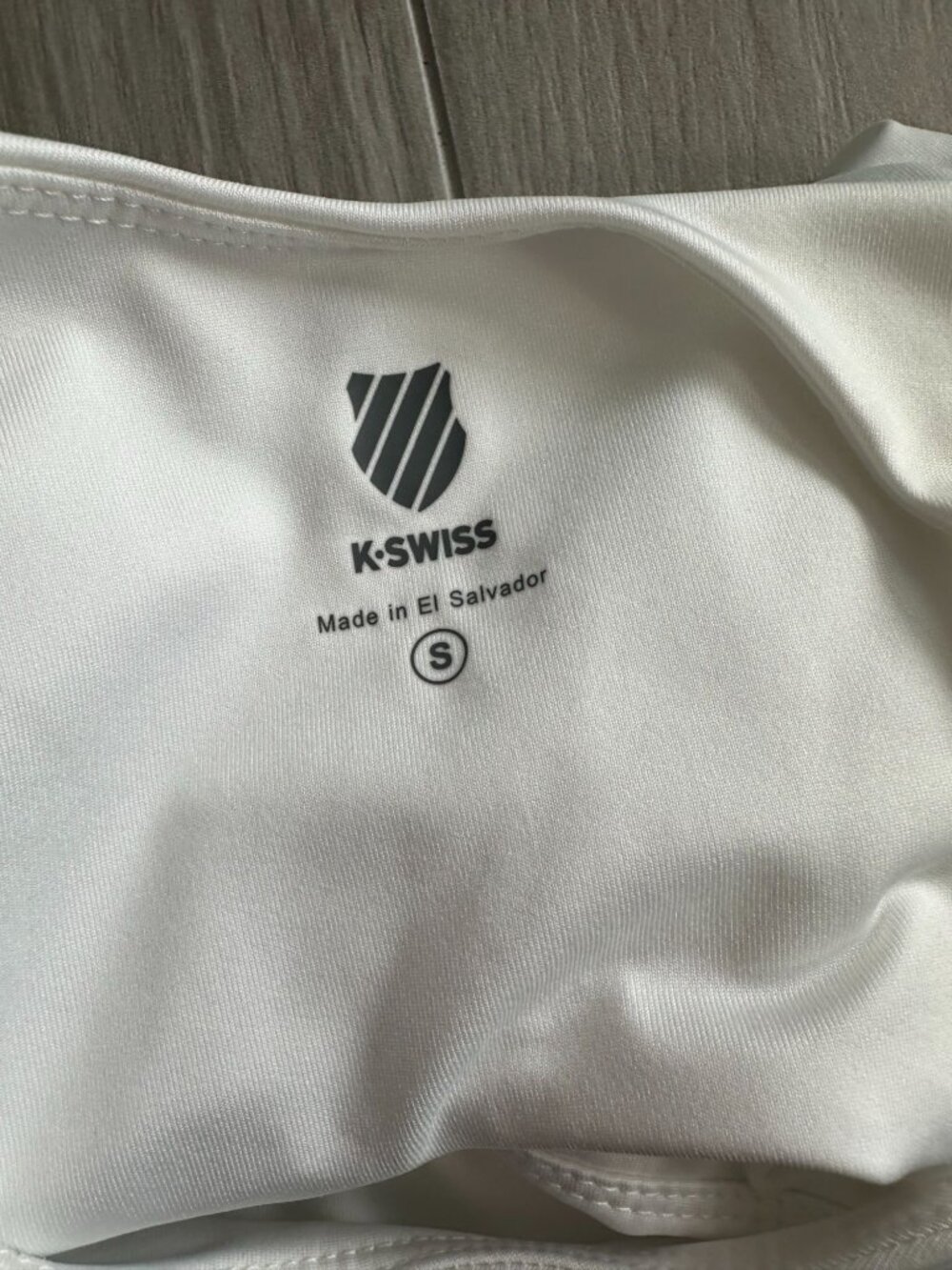 K SWISS Women’s White Blue Workout Tennis Tank Top Size Small - Picture 6 of 6